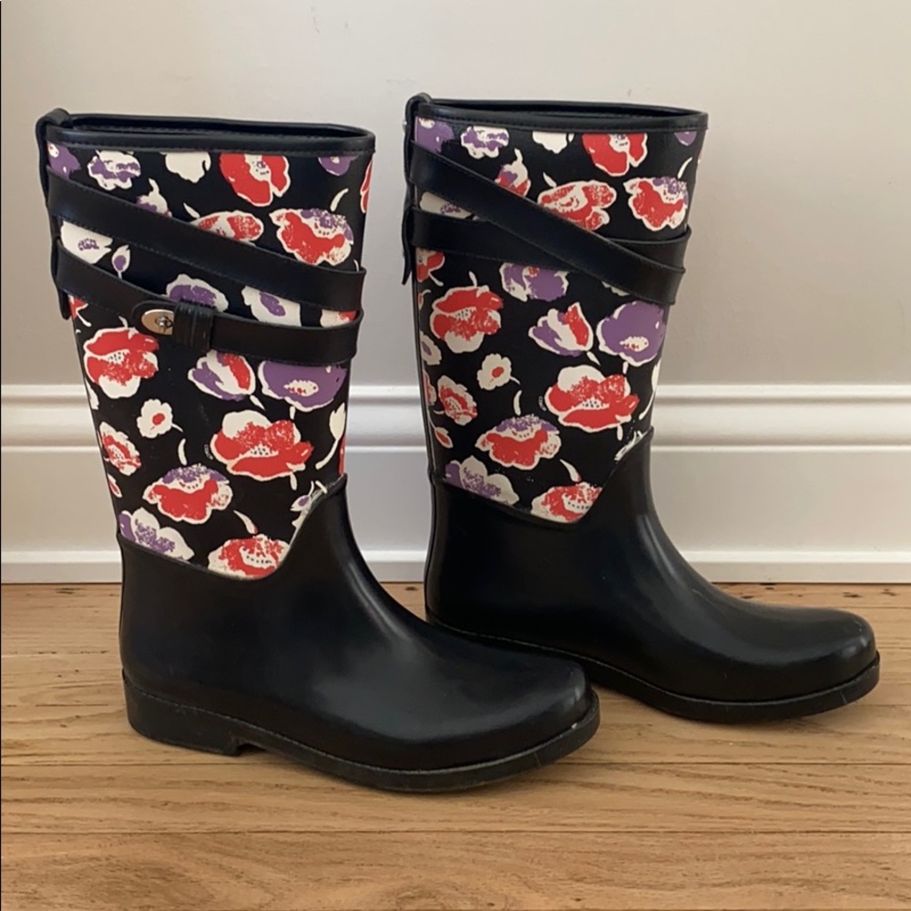 Coach rain boots
